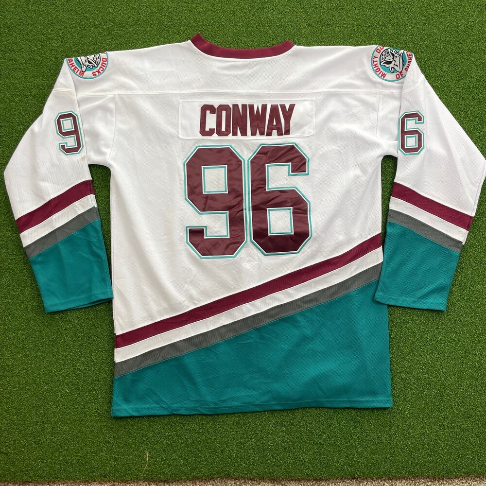 Vintage Mighty Ducks of Anaheim Charlie Conway #96 NHL Ice Hockey Jersey Sz XL - Picture 9 of 10